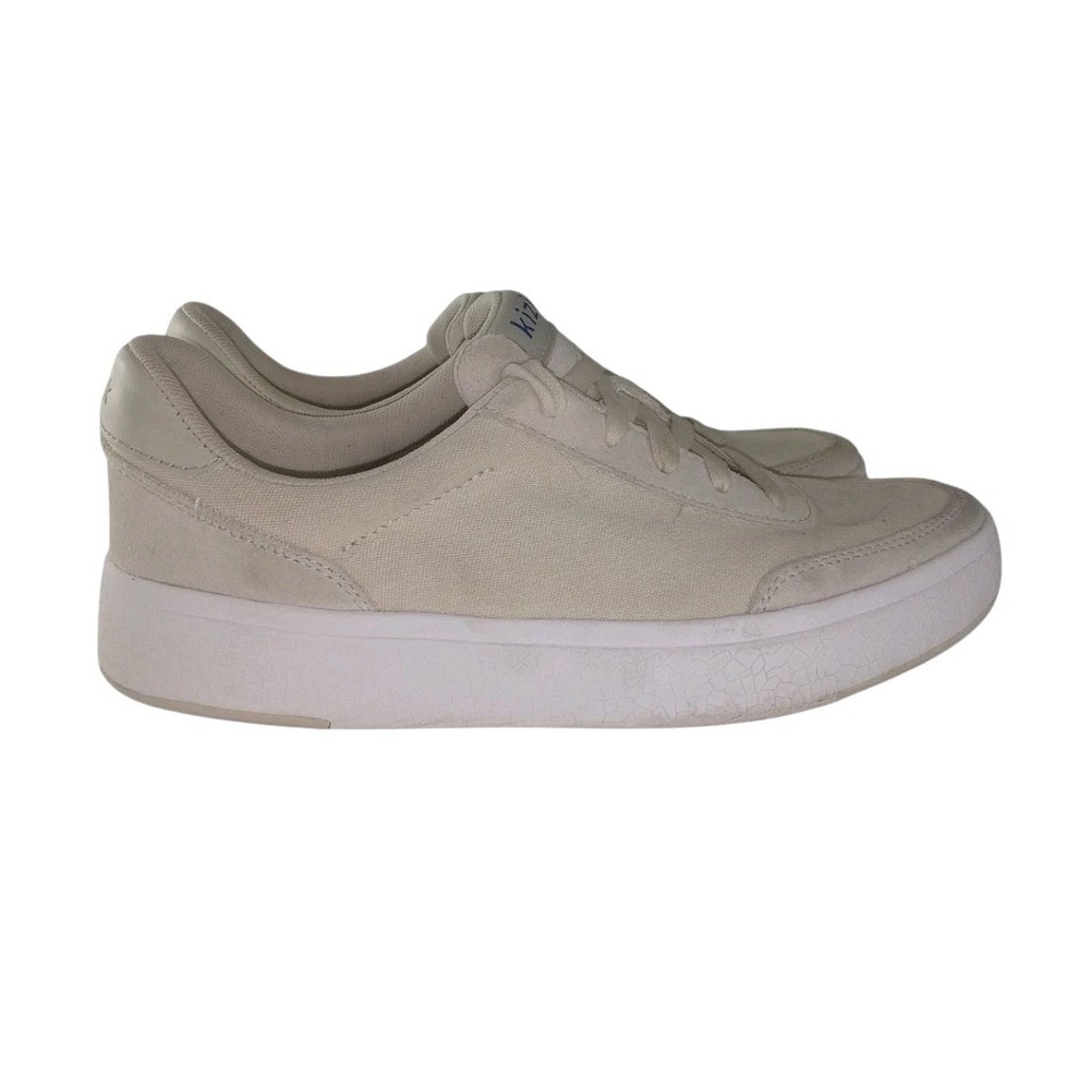Kizik Prague Slip-On Hands-Free Bone Canvas Shoes Men's 7  Women's 8.5